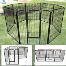 40 &quot;de altura 8 painel heavy duty metal pet cercadinho cão dobrável exercício caneta cerca do gato